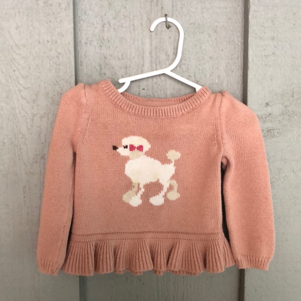 Baby Gap Girls Poodle Sweater 12-18 months.